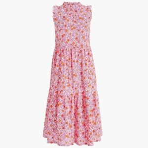 J. Crew Factory ruffle tiered floral midi dress